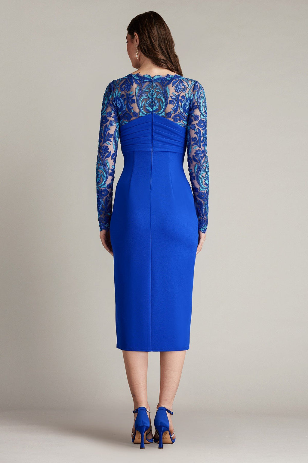 Denton Crisscross Draped Midi Dress