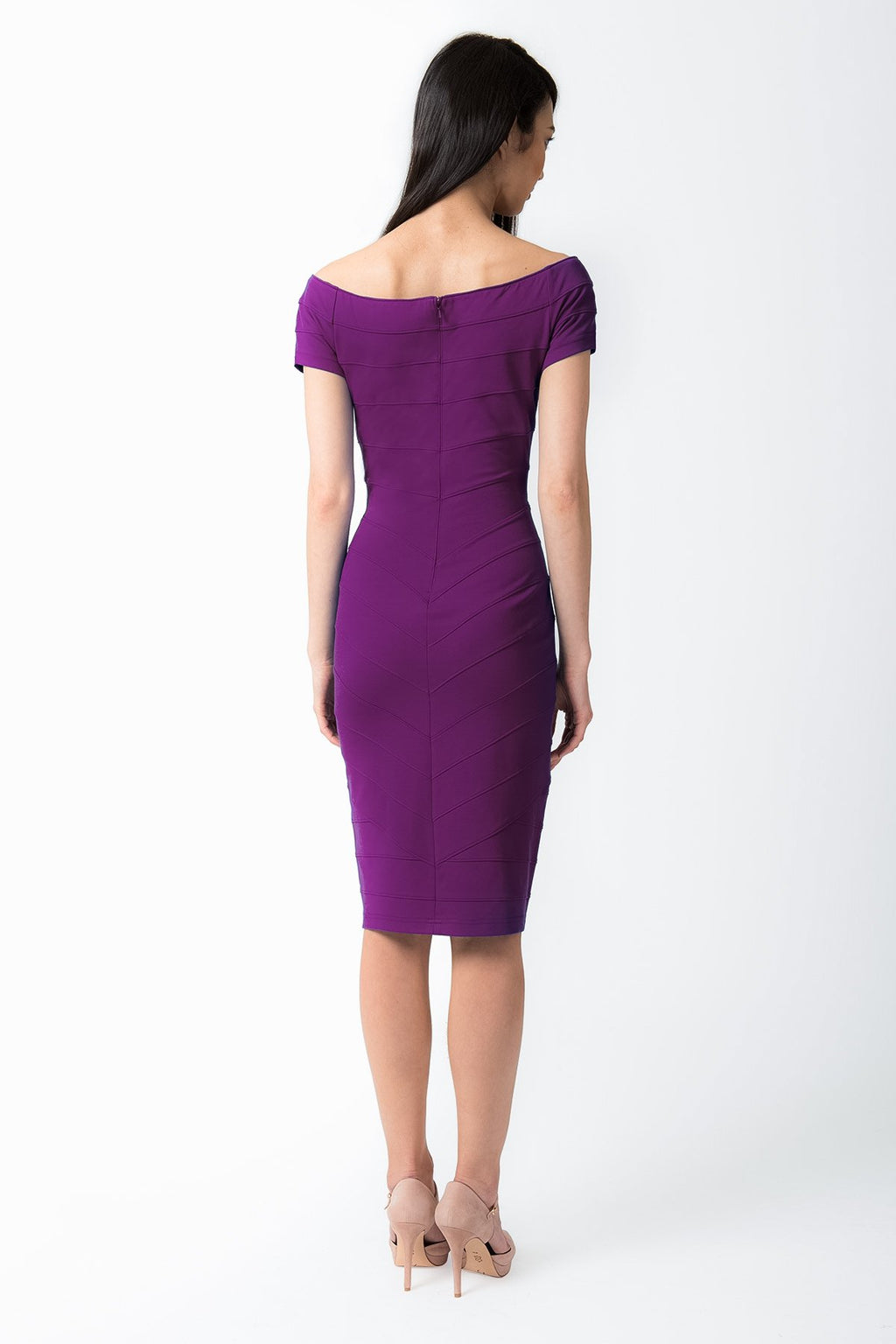 Off Shoulder Dress in Begonia