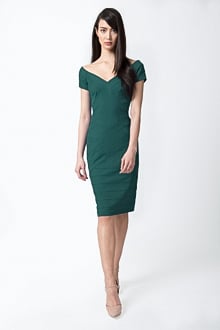 Off Shoulder Dress in Elm
