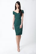 Off Shoulder Dress in Elm