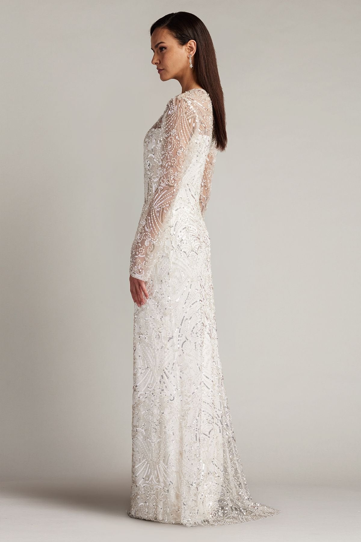 Keziah Embellished Illusion Bridal Gown