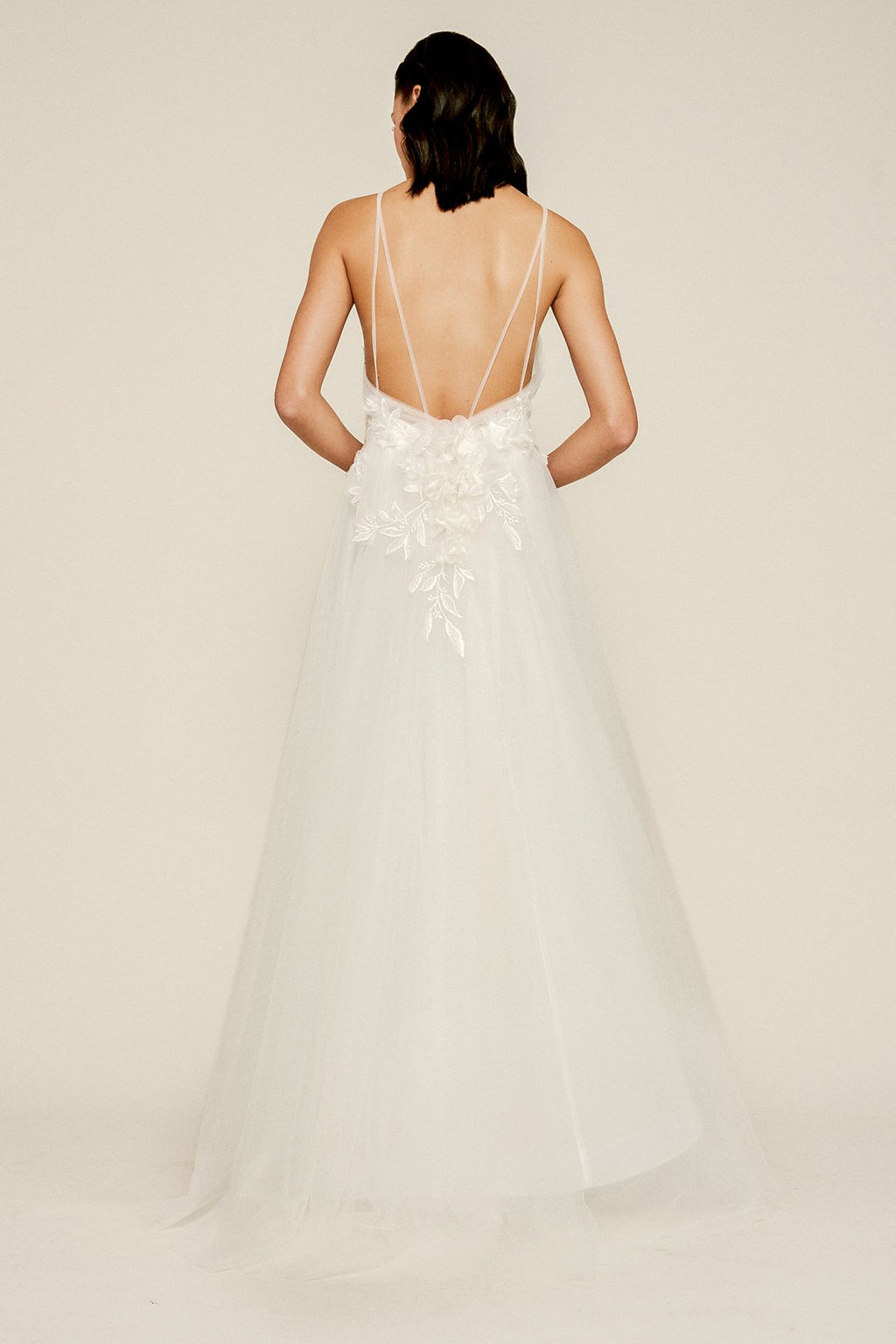 Tadashi Shoji - Conradina Tulle Applique Gown