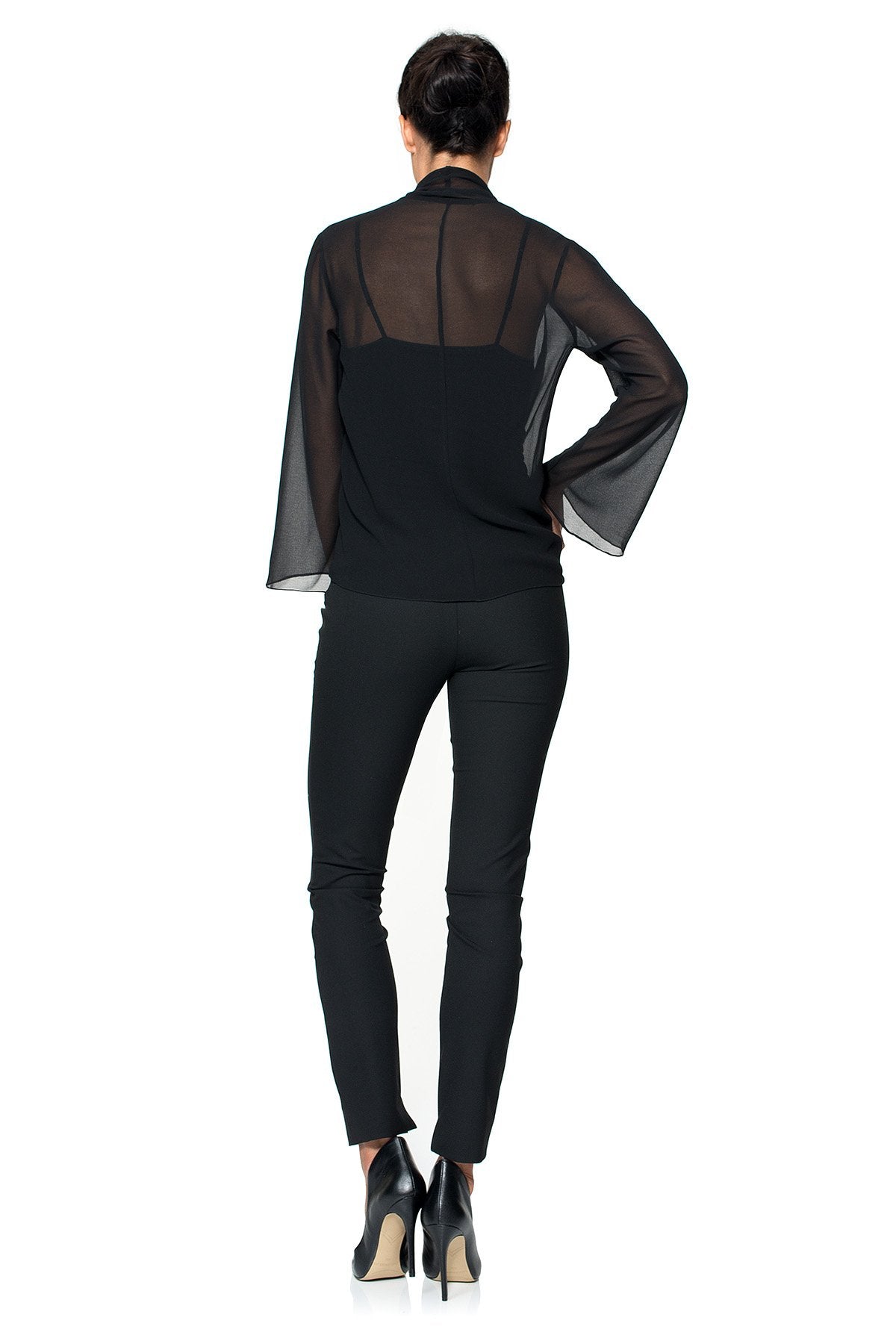 Tadashi Shoji - Georgette Tie-Front Evening Wrap