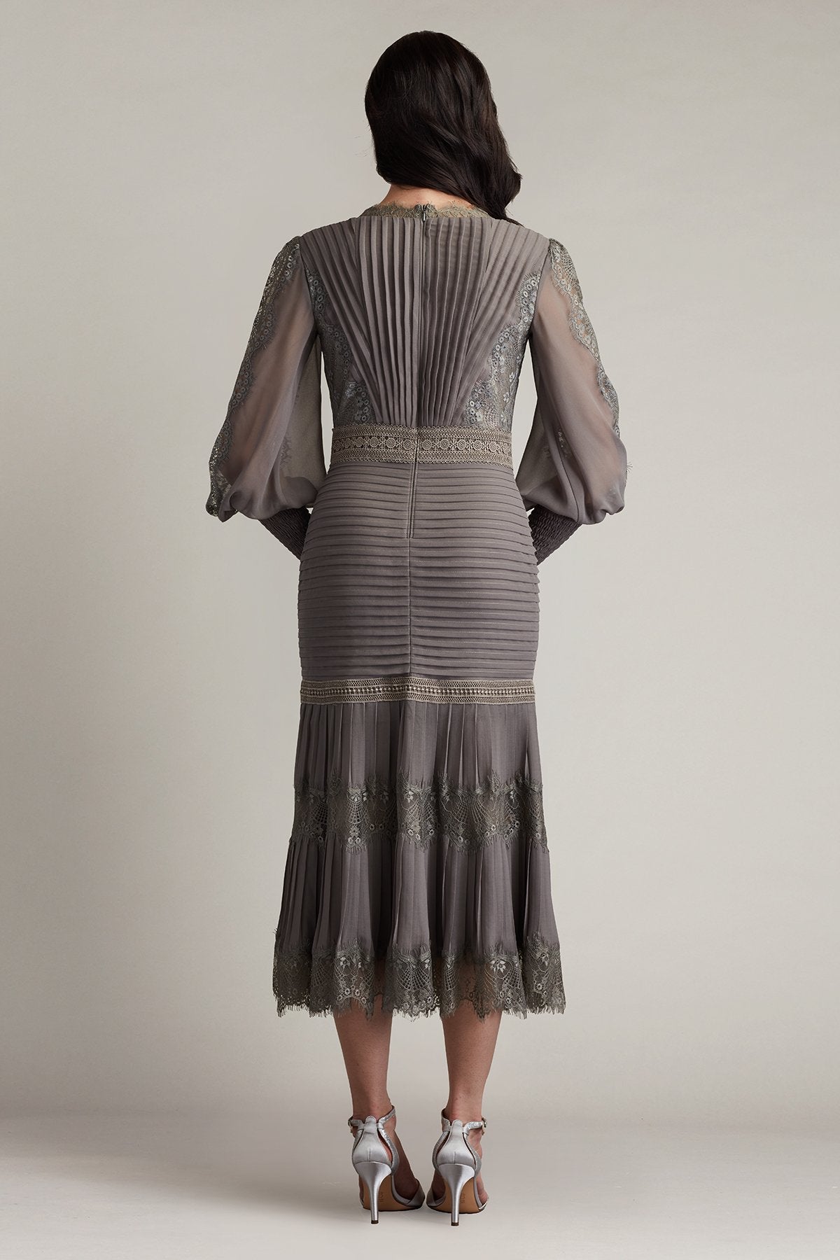 Nyssa Bishop Sleeve Dress GRPHT – Tadashi Shoji Official Online Boutique