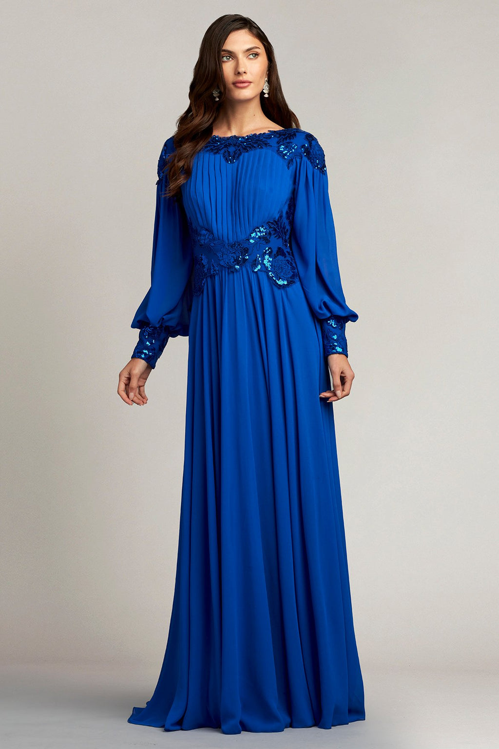 Tillet Embellished Bishop Sleeve Gown