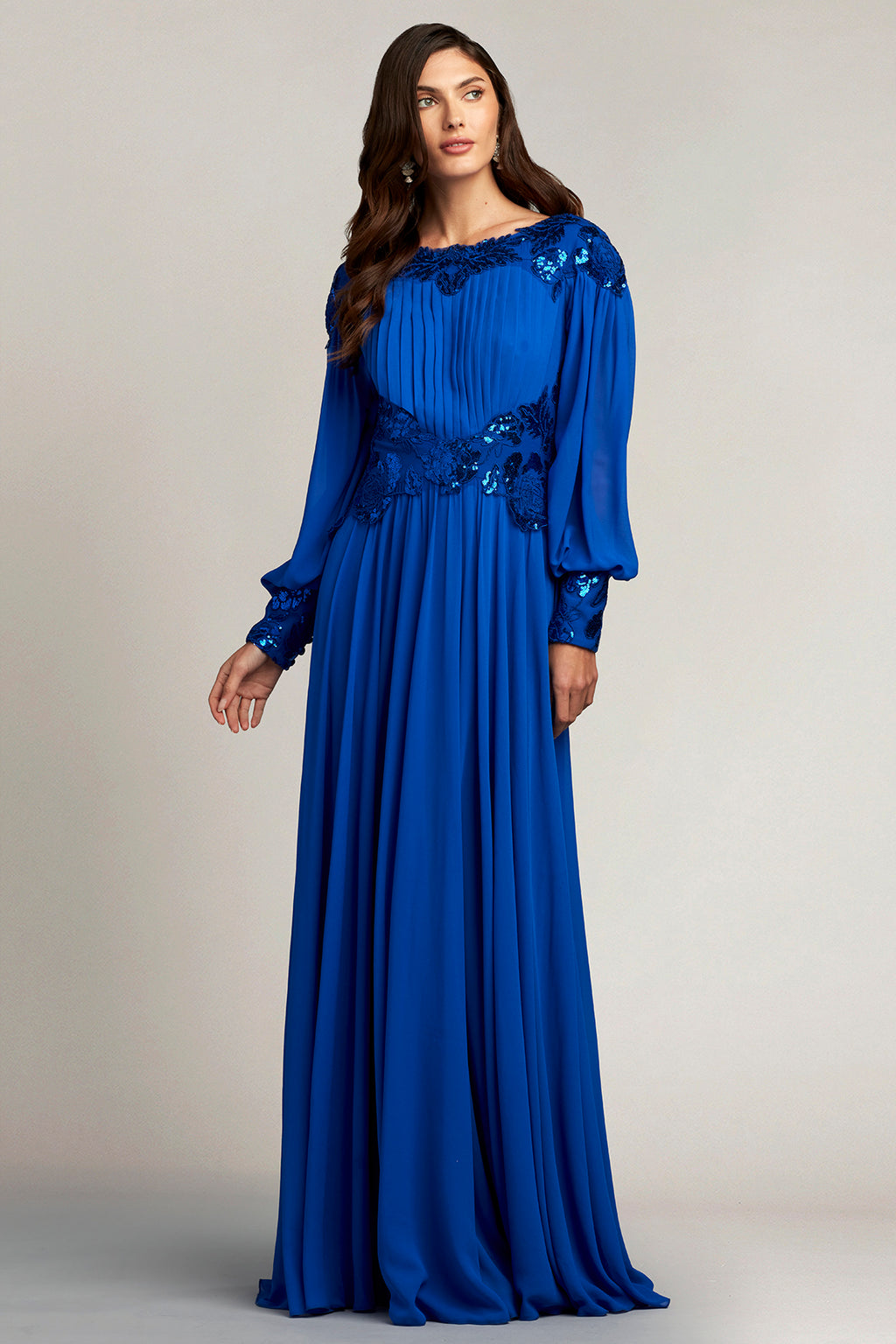 Tillet Embellished Bishop Sleeve Gown