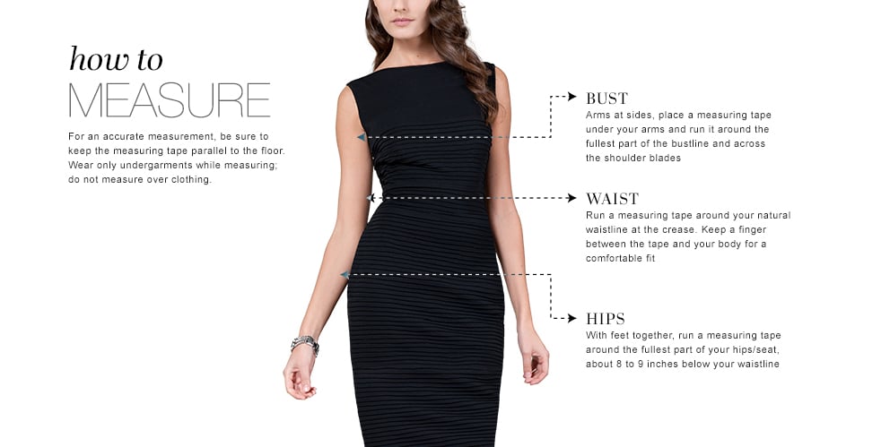 Size Guide | Find Your Perfect Fit | Tadashi Shoji