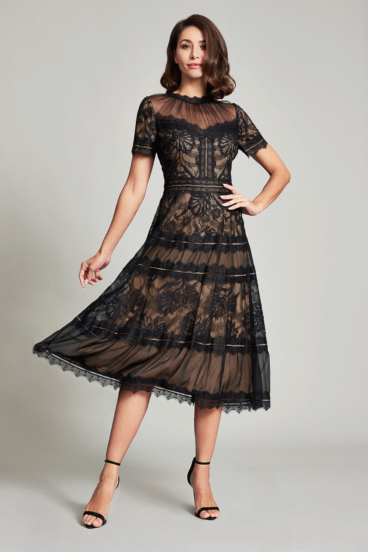 Tadashi shoji sales lace midi dress