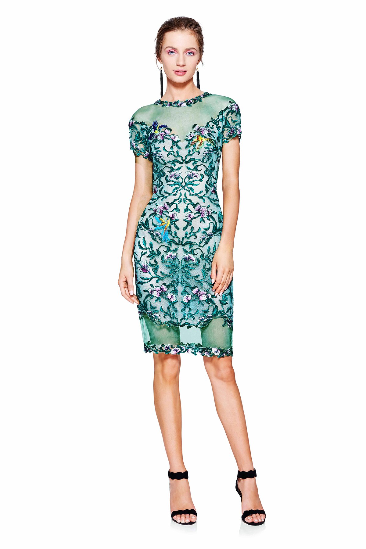 Tadashi shoji discount soutache illusion gown