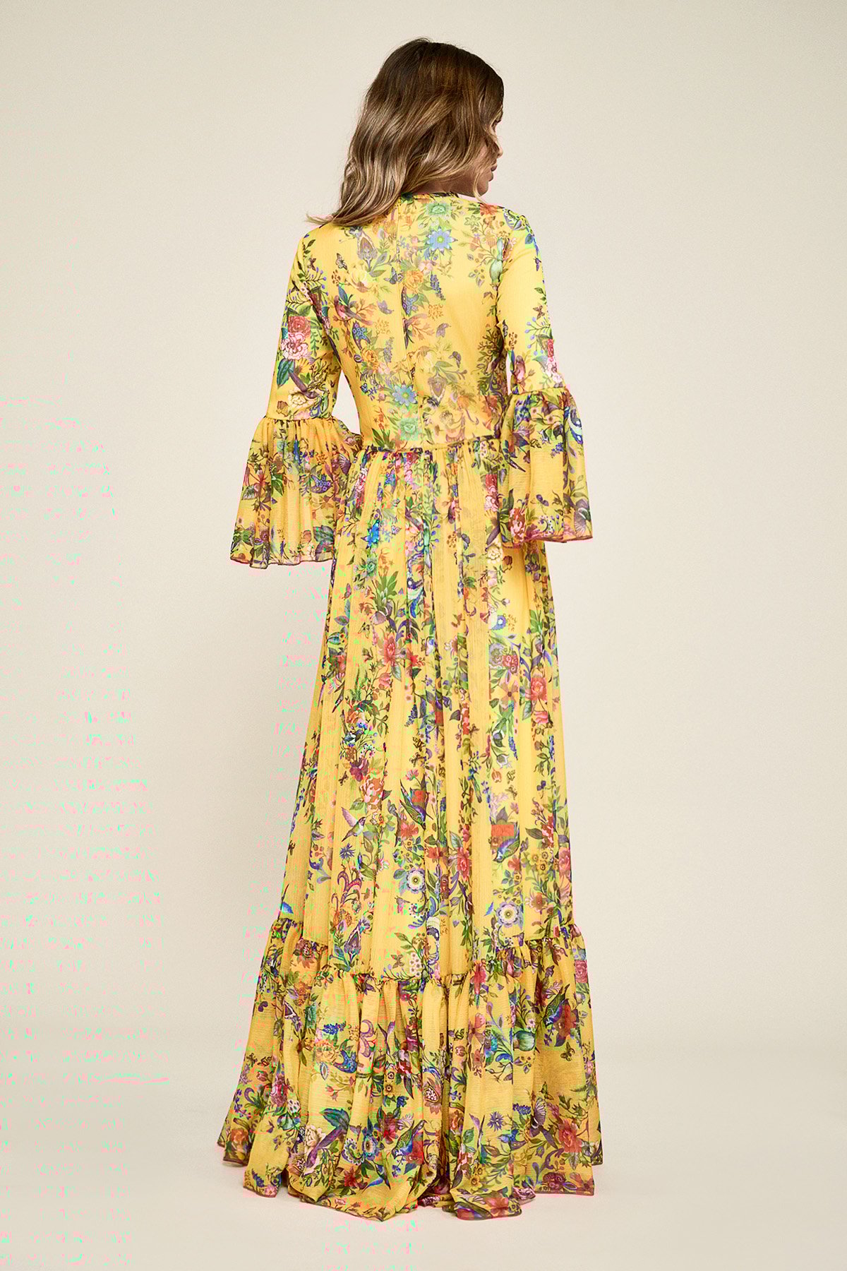 存在感絶大【TADASHI SHOJI】Beaded Crinkle Chiffon Gown Beaded Crinkle Chiffon Gown in Opal Grey