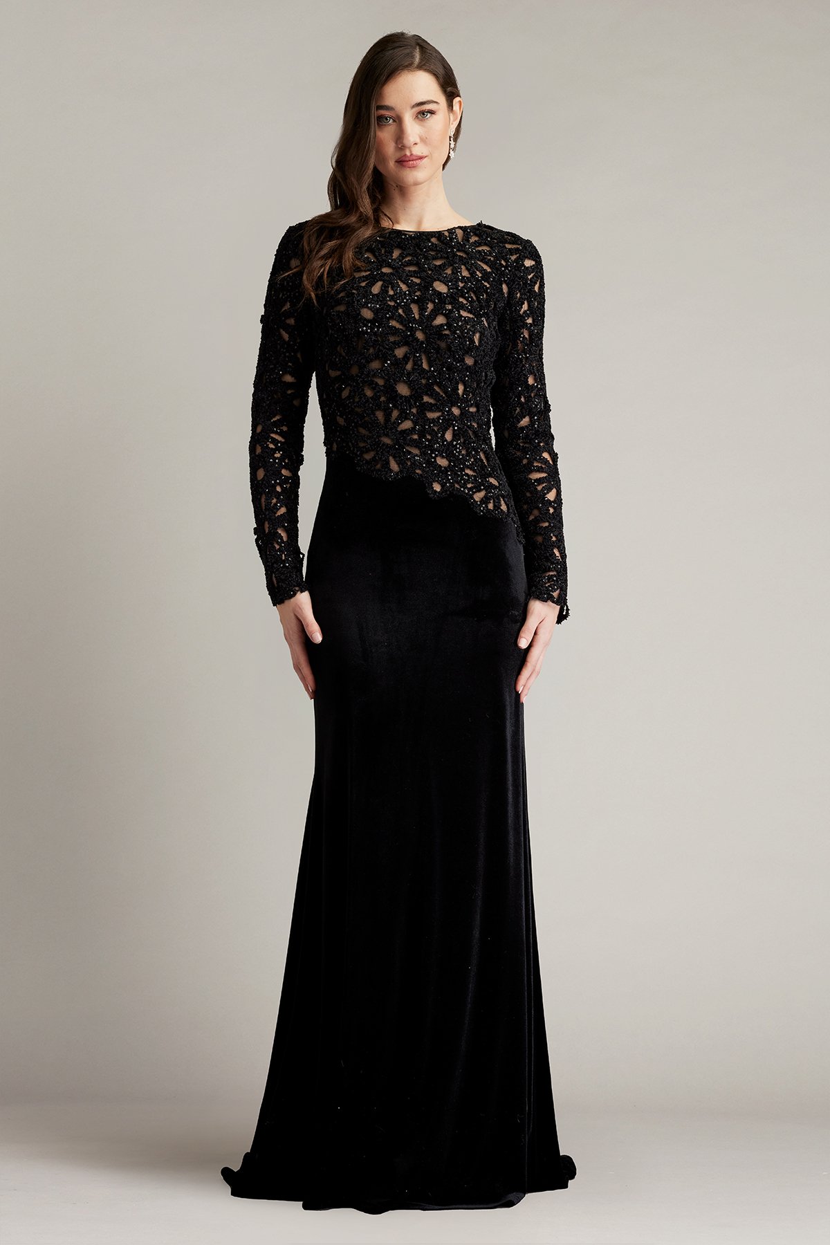 【TADASHI SHOJI】Lata Embroidered Belted Peplum Gown brb20791l_1266.jpg