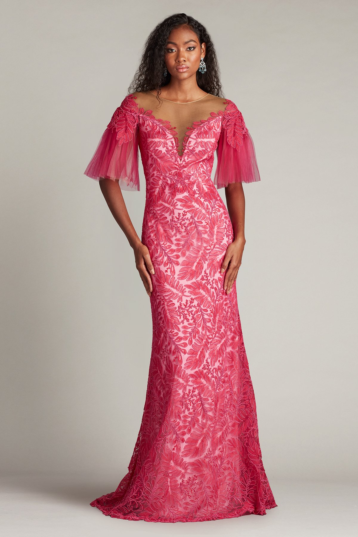【新品】ホイップバニー Tulle ribbon Swim wear サックス Tarik Ediz 98031 Tulle Ball Gown - Princess Vibes – Mydressline