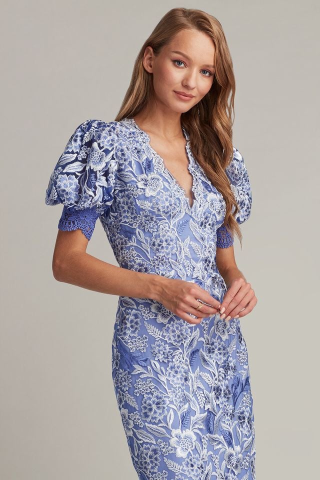 Rowan Floral Embroidered Cocktail Dress
