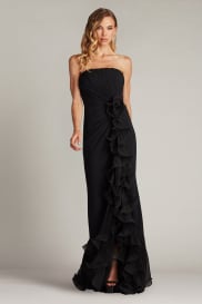 パーティードレス Tess Cascading Ruffle Dress bos24386l_black_front.jpg