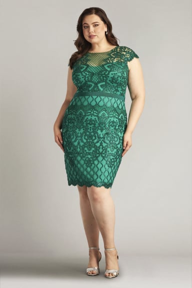 Miranda Sequin Embroidered Dress - PLUS SIZE