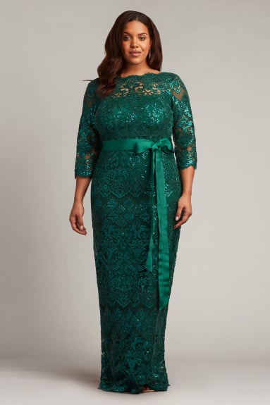 Waverly Sequin Embroidered Gown - PLUS SIZE
