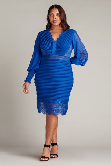 Miranda Sequin Embroidered Dress - PLUS SIZE | Tadashi Shoji