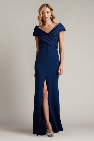 Weldon Draped Half Bow Gown | SHO