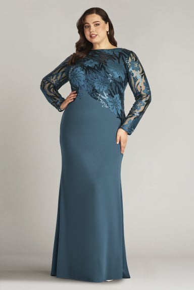 Juanita Sequin-Embellished Gown - PLUS SIZE