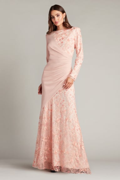 Ilaria Contrast Drape Gown