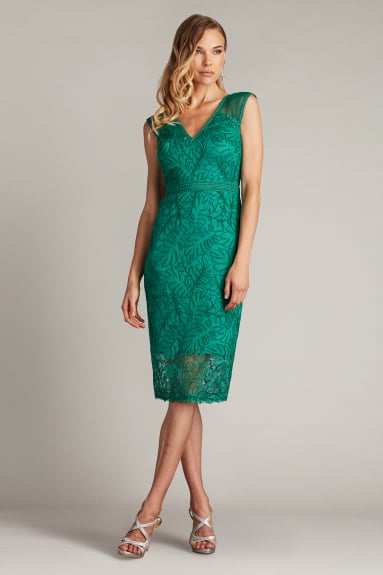 Mair Floral Print Tassel Fringe Wrap Dress | Tadashi Shoji