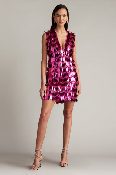 Eris Sequin Fringe Mini Dress