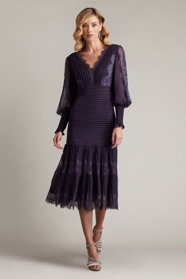 Emery Floral Jacquard Dress | Tadashi Shoji