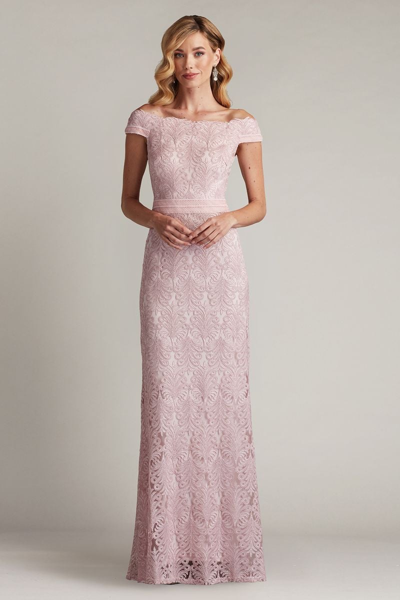 Dallise Embroidered Tulle Gown