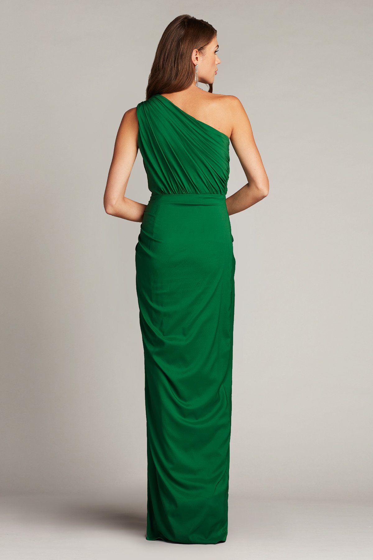 Lena Waterfall Drape Gown-BAMBO | Tadashi Shoji