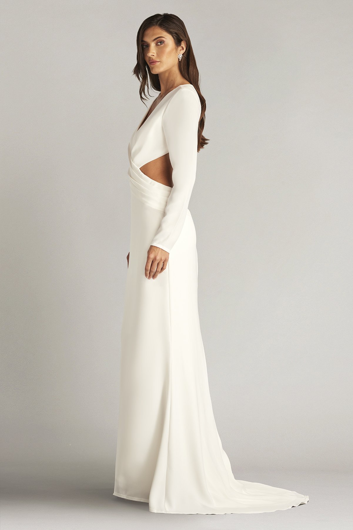 Radley Long Sleeve Cutout Gown | Tadashi Shoji