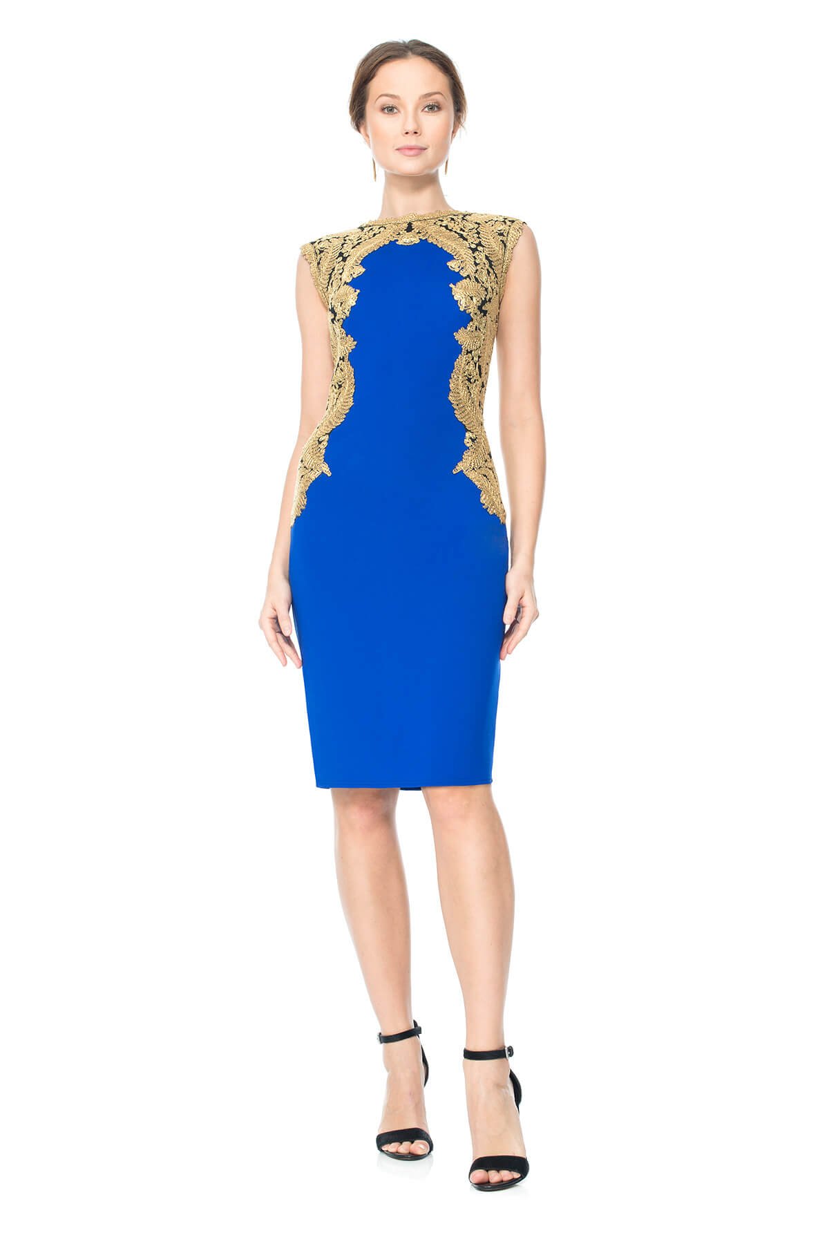 Tadashi shoji hotsell blue cocktail dress