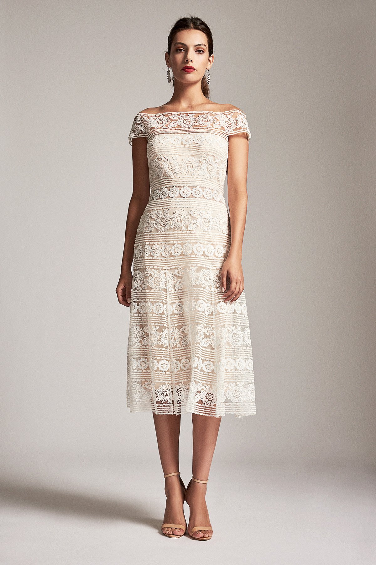 Tadashi shoji hot sale white lace dress