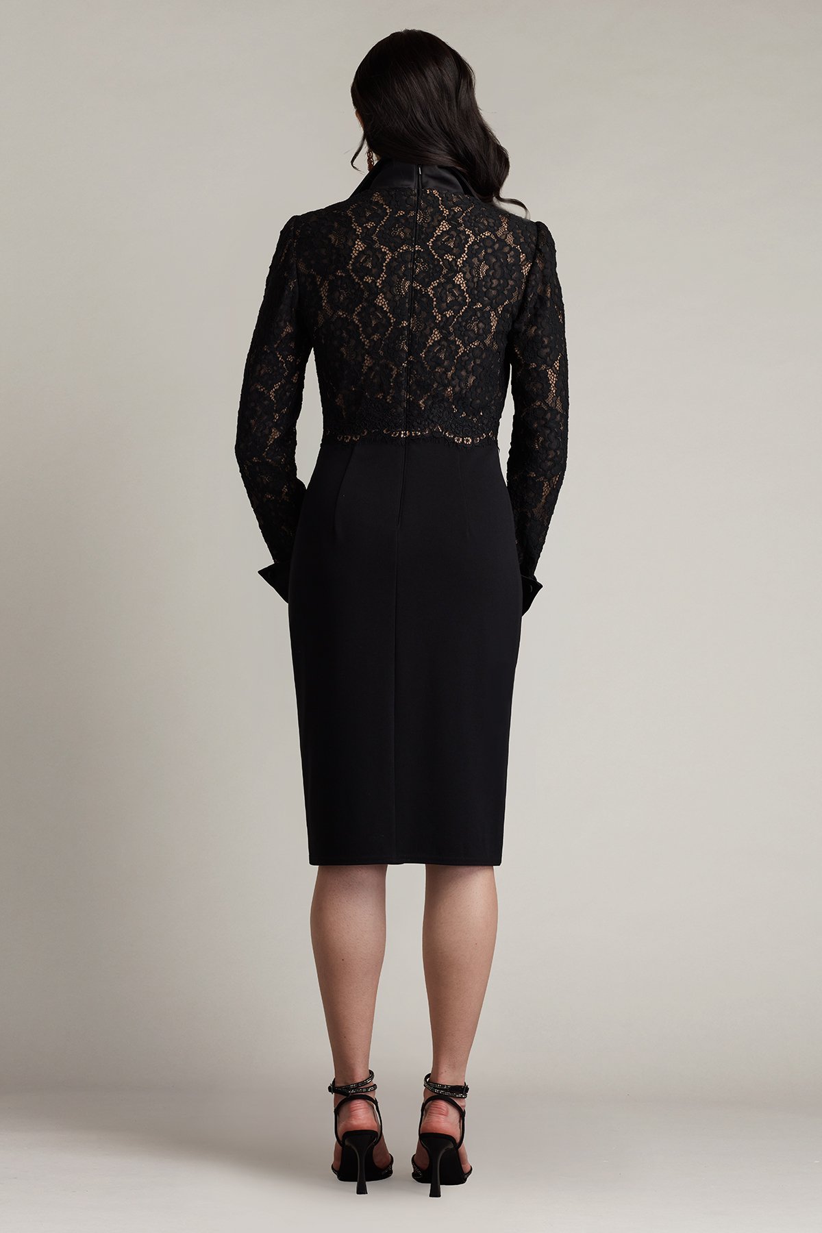 Deacon Collar Dress BK/ND | Tadashi Shoji