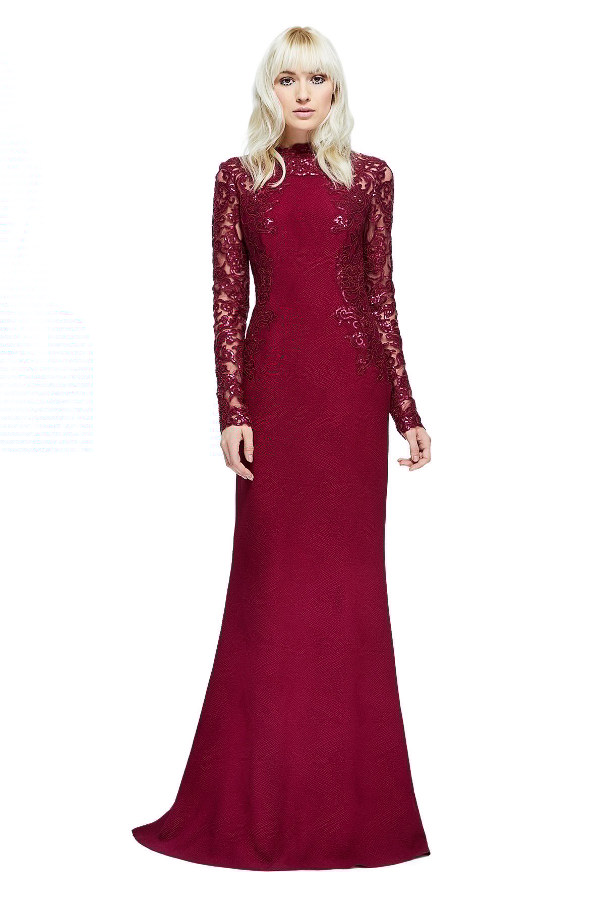 Tadashi shoji 2025 wine dress