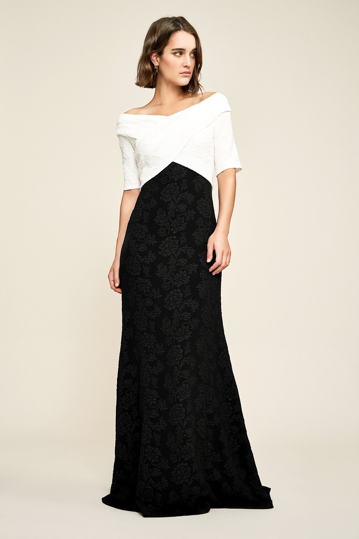 Tadashi shoji off shoulder dress hotsell