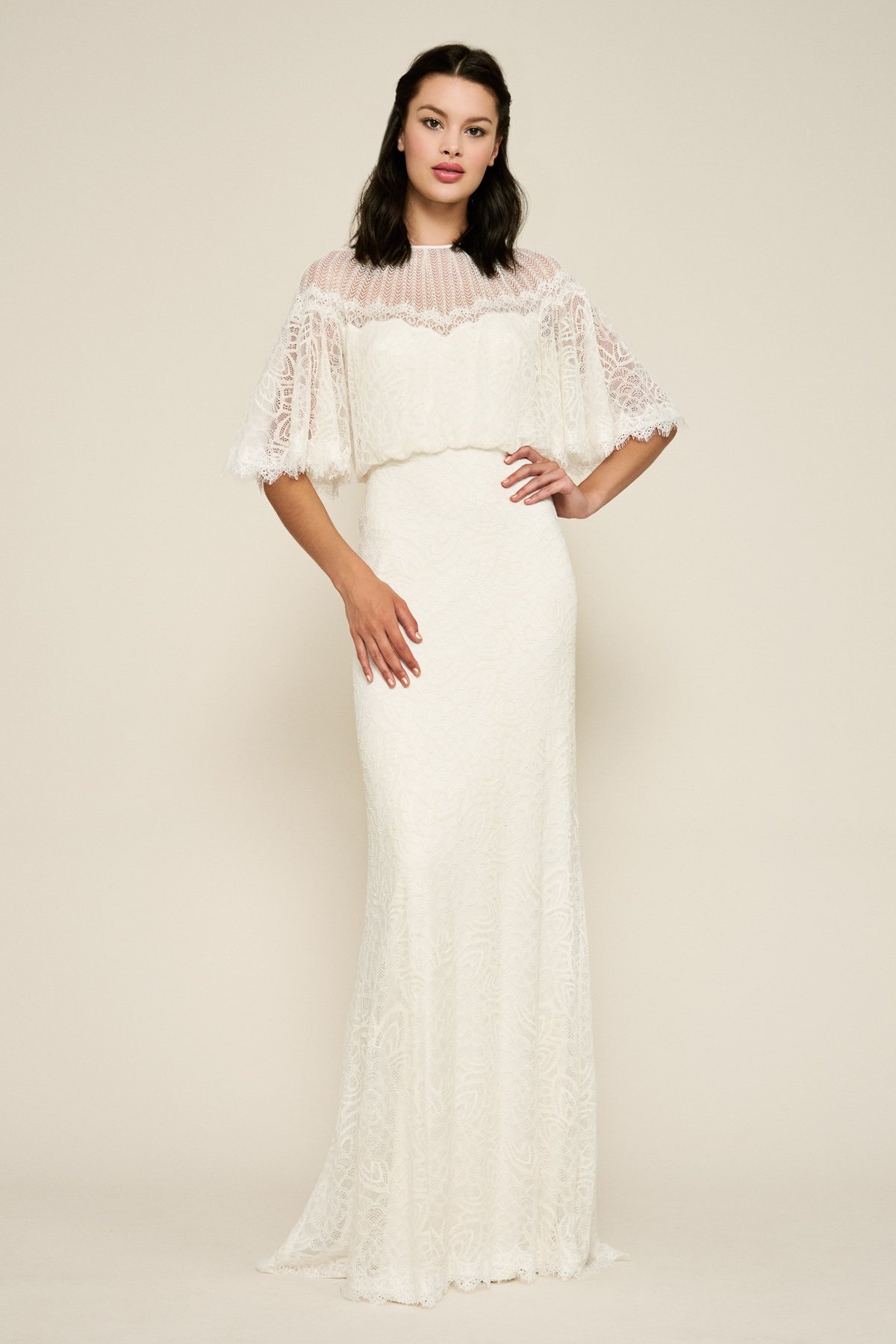 celon lace flare long dress アイボリー Nellcôte 2.0 — Claire La Faye