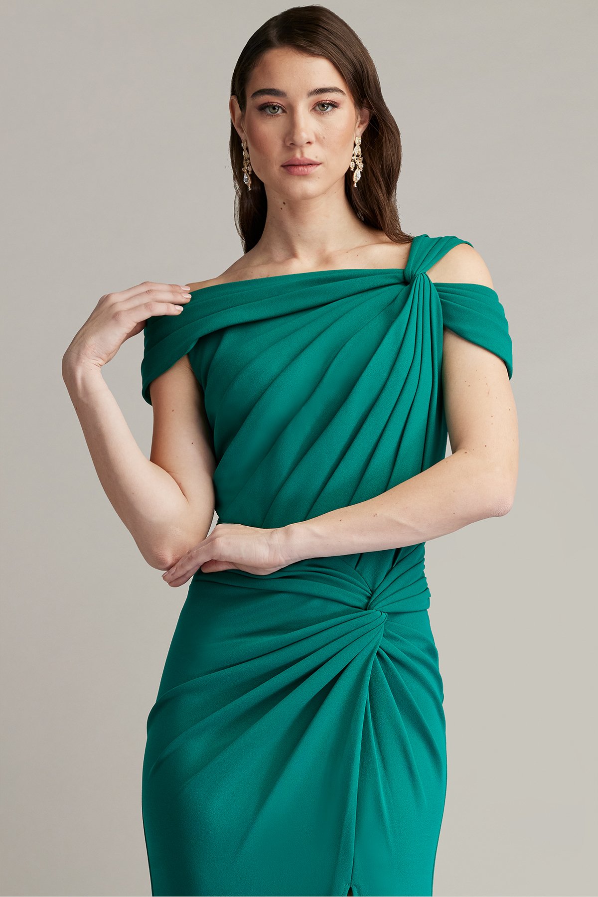 ZYDKDA long sleeve dresses for women 2024 Neck Knot Side