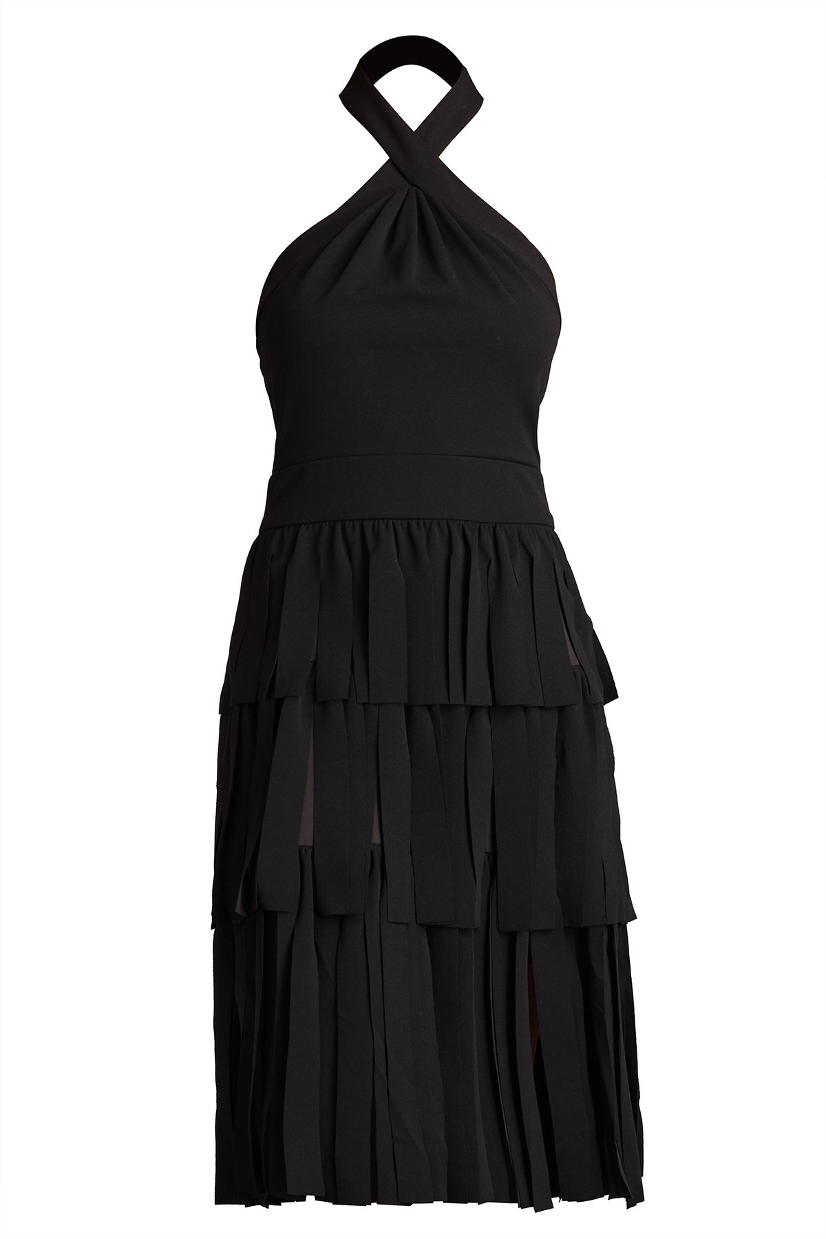 新品☆ TADASHI SHOJI サイズXS ブラック　【TADA112】 Sims Taffeta Shoulder Bow Halter Gown Hibiscus | Tadashi Shoji