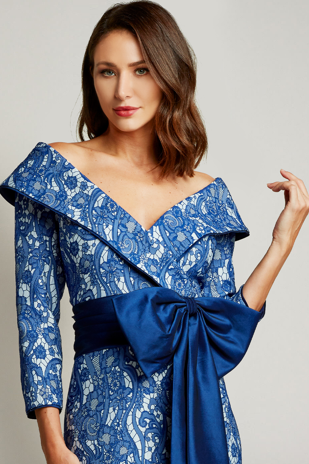 Portrait collar cocktail dress shop
