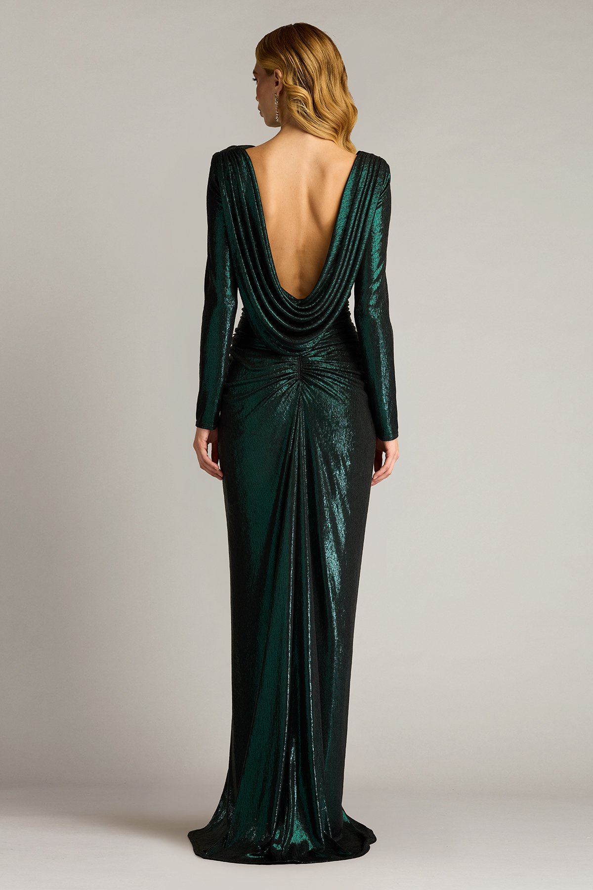 off shoulder drape dress – célon