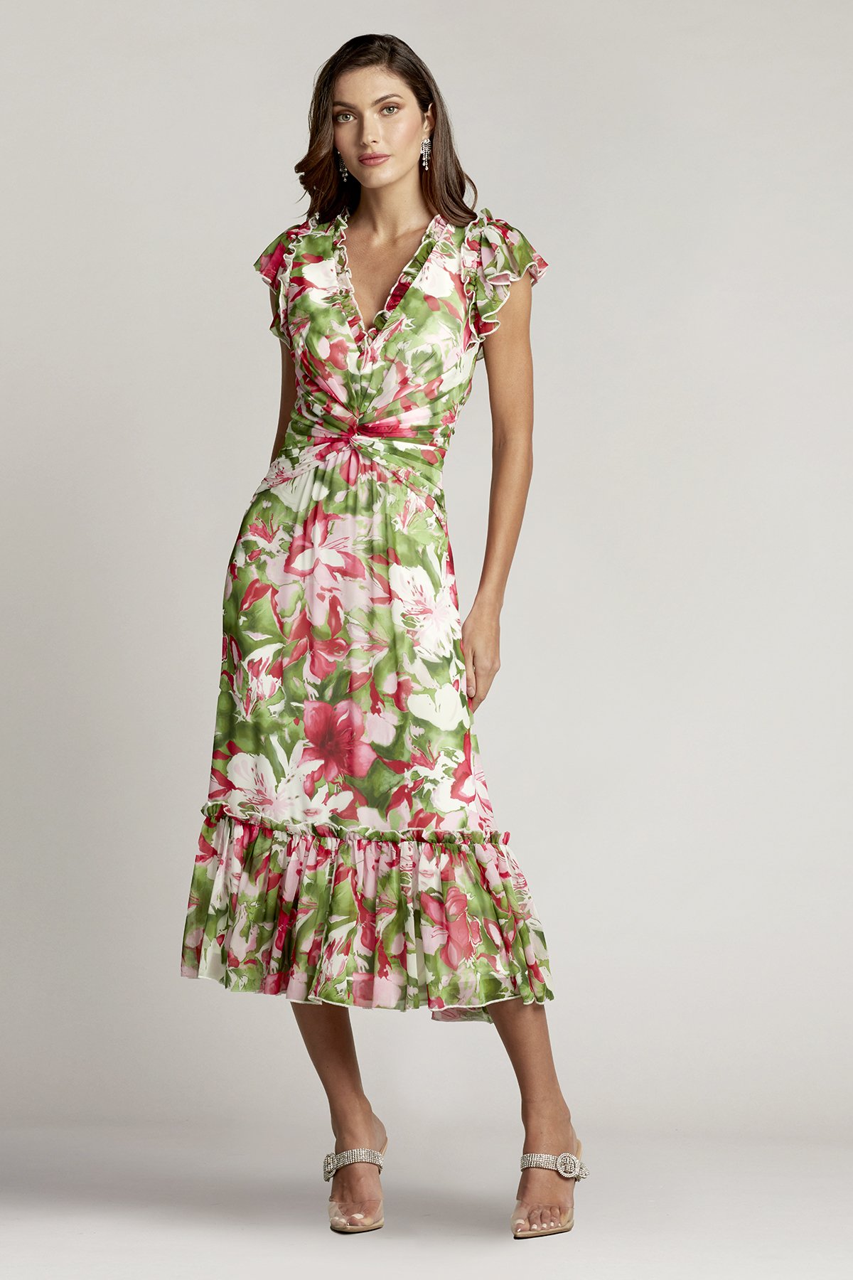 【メーカー直売】の商品をすべて Floral Esther Print Dress Ruffle ワンピース