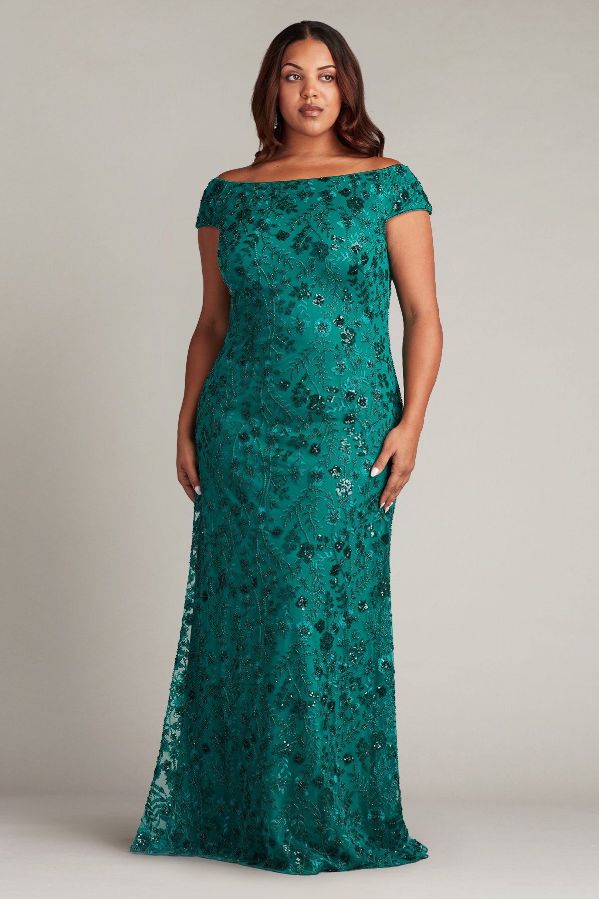 Kiyonna Plus Size Isabella Embroidered Mesh Formal Gown - Macy's