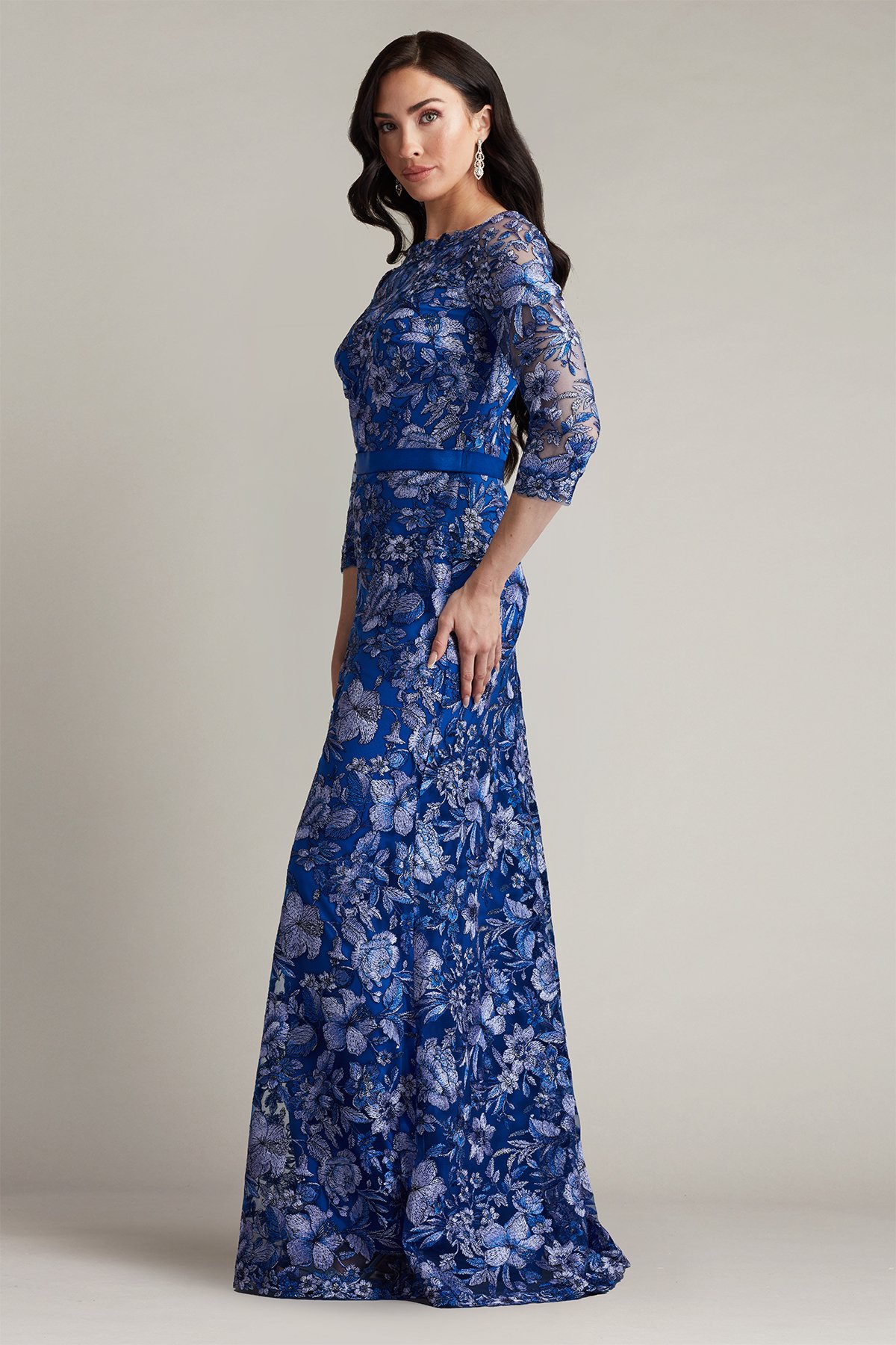 Fulcher Embroidered Illusion Gown | Tadashi Shoji