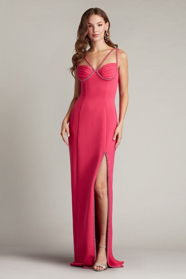 Bia Spaghetti Strap Gown | Tadashi Shoji