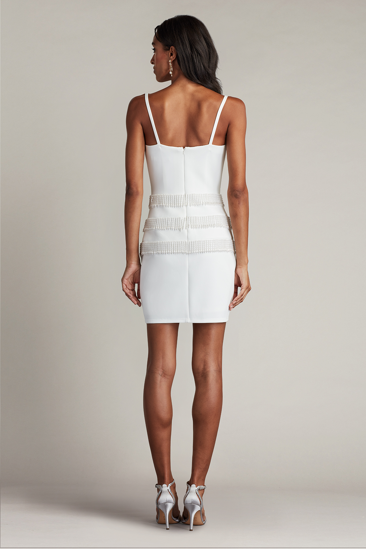 Aggie Fringe Mini Dress | Tadashi Shoji