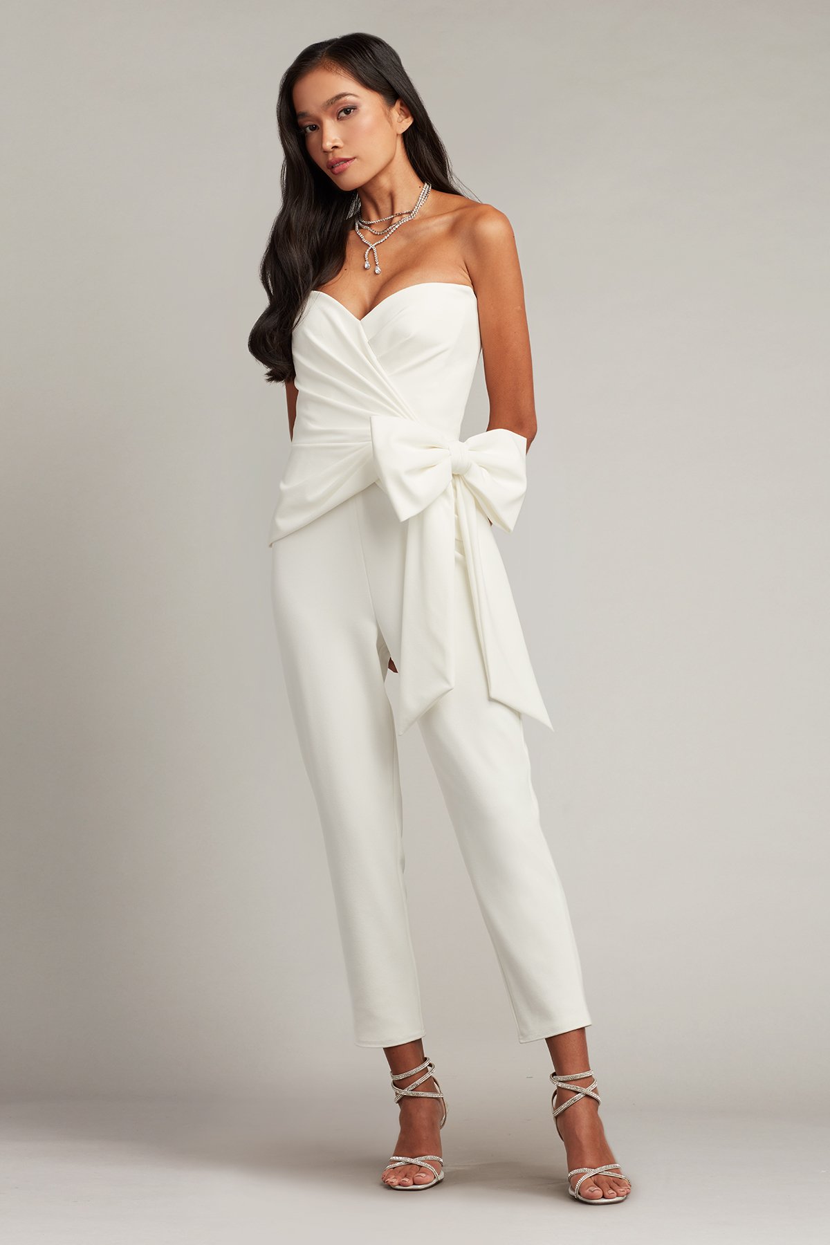 Banks Bow Waist Jumpsuit | Tadashi Shoji