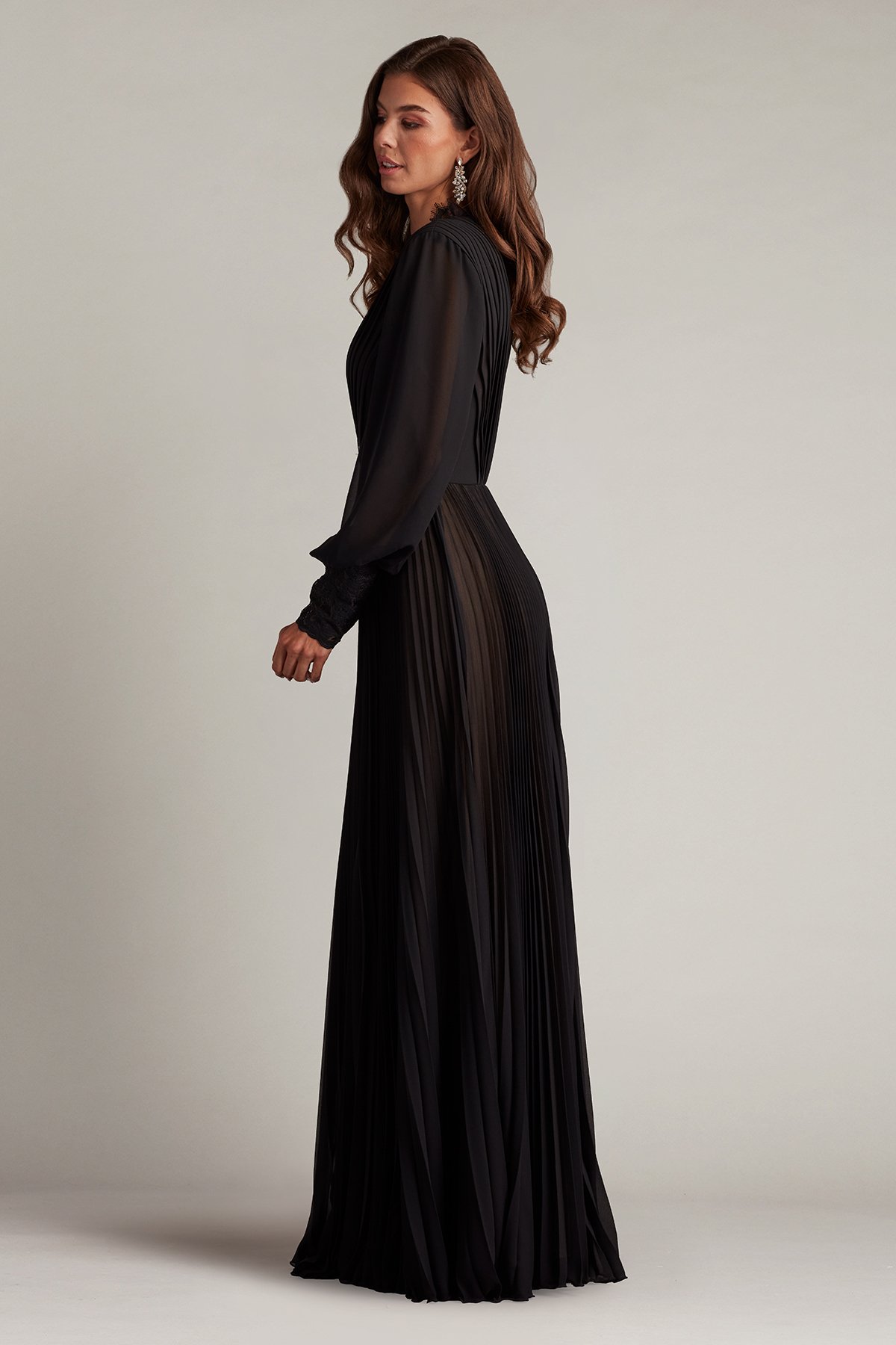 Fellows Blouson Sleeve Gown | Tadashi Shoji