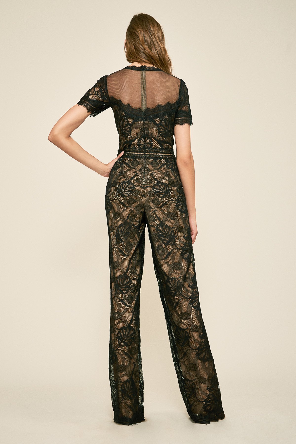 Tadashi shoji top lace jumpsuit