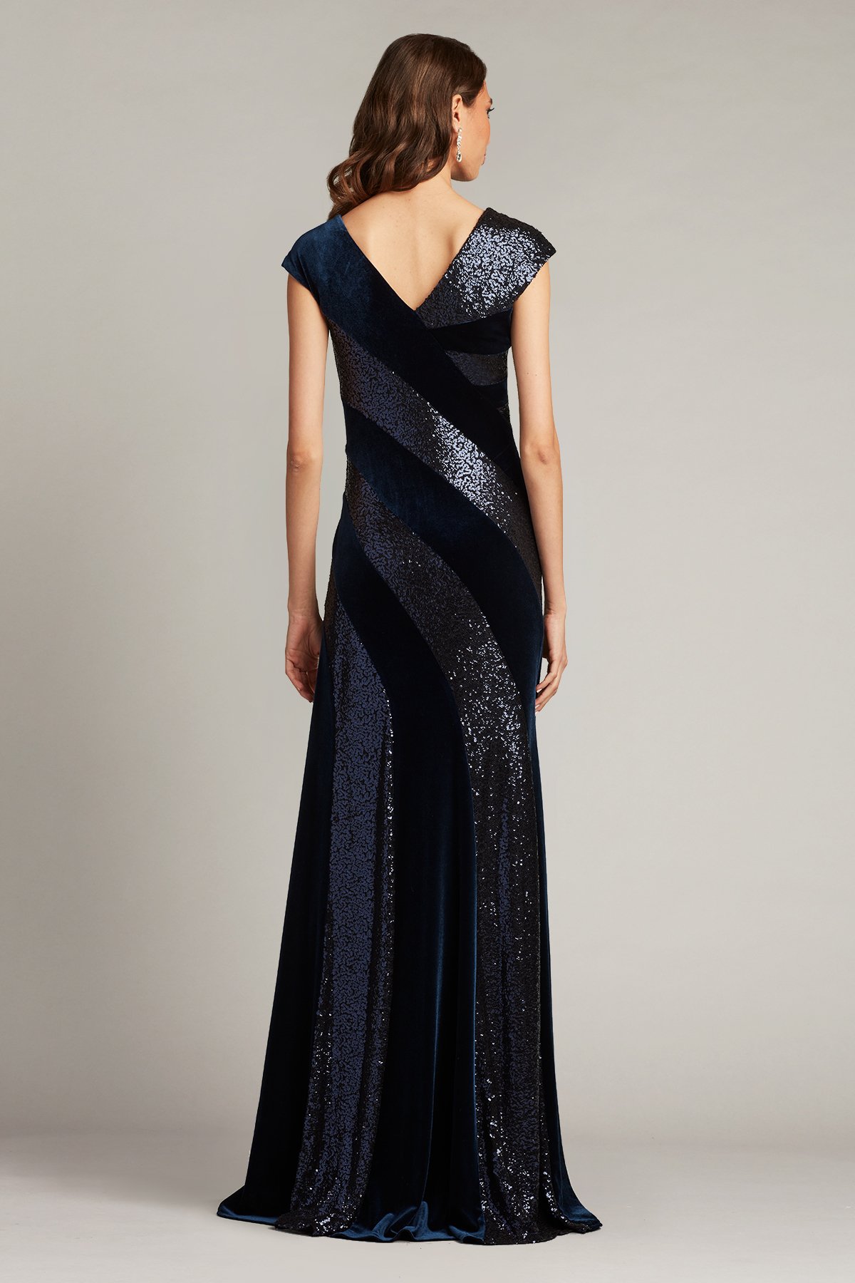 Haleh Sequin Velvet Gown