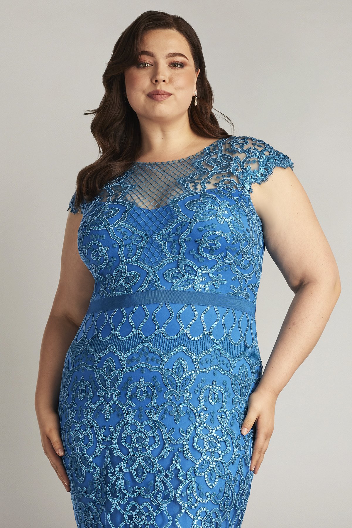 Miranda Sequin Embroidered Dress - PLUS SIZE